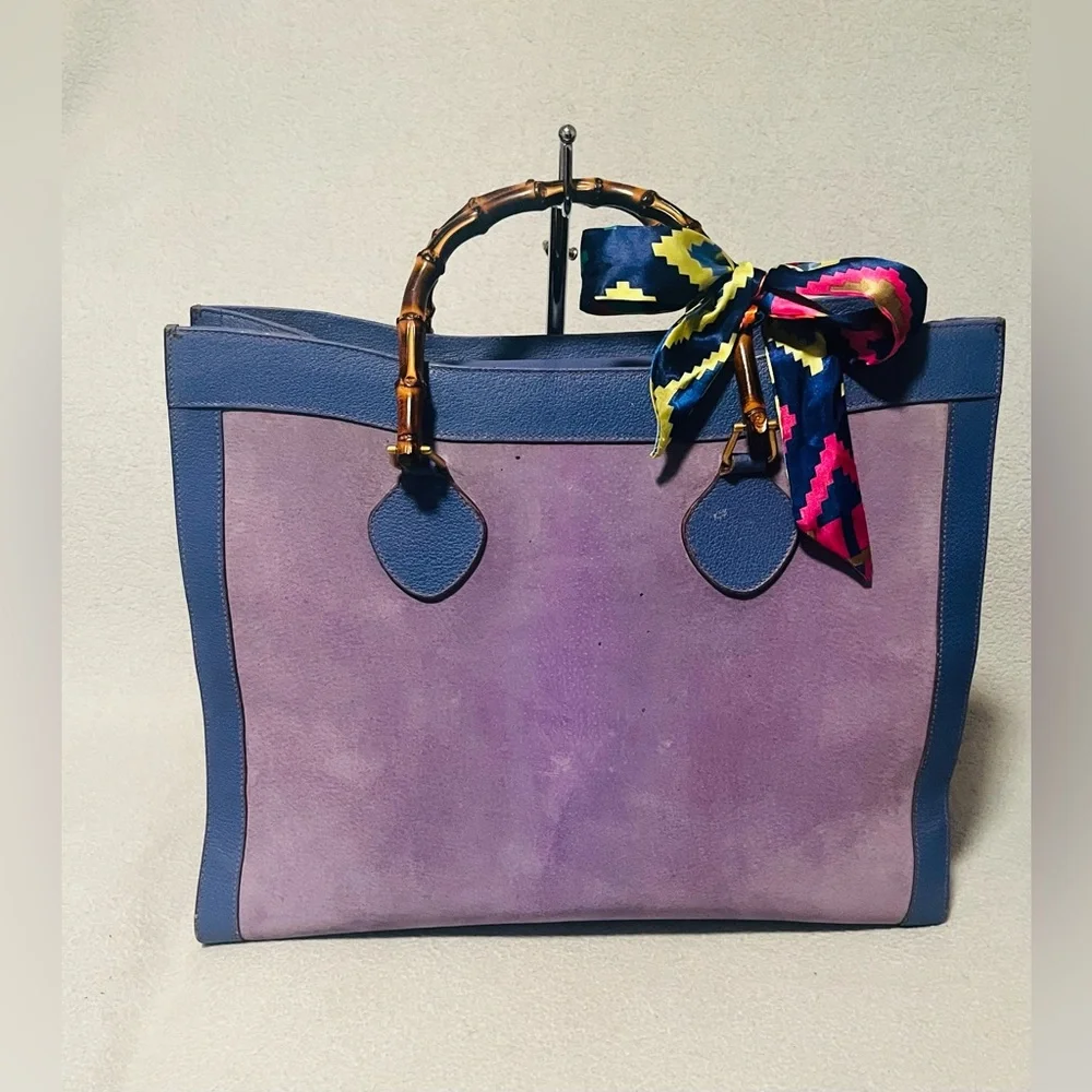 Gucci Diana Suede/Leather Handbag - Picture 5 of 14